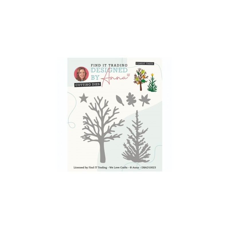 (DBAD10023)Designed By Anna - Mix And Match Cutting Dies - Forest Trees
