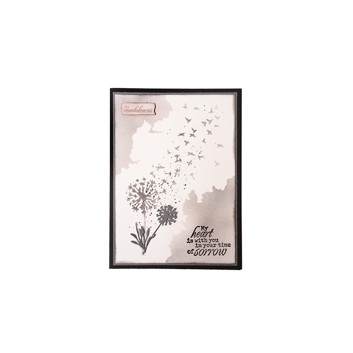(SL-ILM-CD740)Studio Light SL Cutting Die Sympathy flowers In Loving Memory nr.740