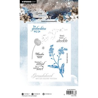 (SL-ILM-STAMP561)Studio light Clear stamp Condoleanceteksten In Loving Memory nr.561