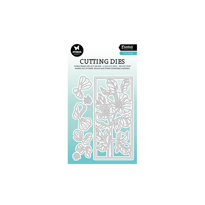 (SL-ES-CD735)Studio Light SL Cutting Die Poppy frame Essentials nr.735