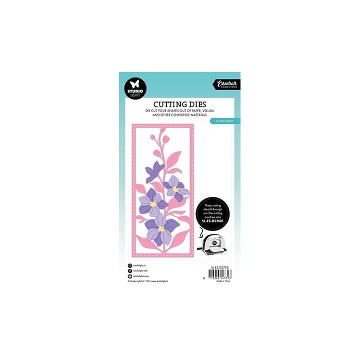 (SL-ES-CD738)Studio Light SL Cutting Die Floral frame Essentials nr.738