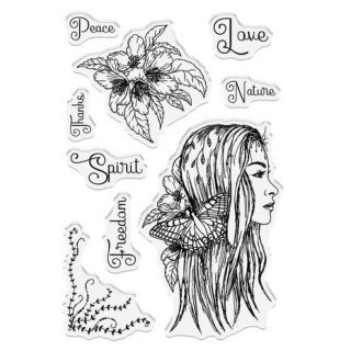 (SD-ME-STP-FSPR)SHEENA Crafts Mother Earth Clear Stamp Free Spirit