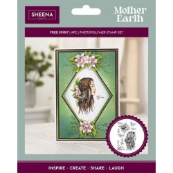 (SD-ME-STP-FSPR)SHEENA Crafts Mother Earth Clear Stamp Free Spirit