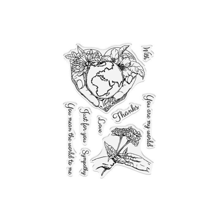 (SD-ME-STP-YAMW)SHEENA Crafts Mother Earth Clear Stamp You are my World