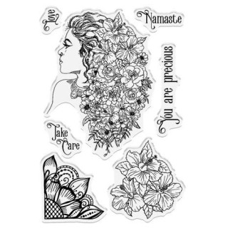 (SD-ME-STP-NAM)SHEENA Crafts Mother Earth Clear Stamp Namaste
