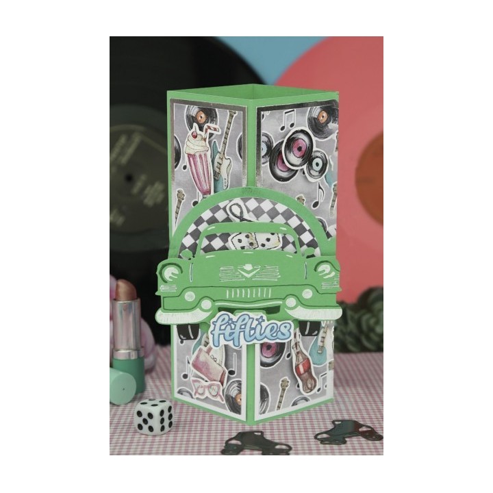 (YCD10338)Dies - Yvonne Creations Back To The Fifties - Fifties Cars