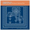 (GRO-FL-42203-01)Groovi® Baby plate A6 TINA'S PRETTY POPPY PARCHLET