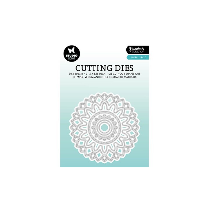(SL-ES-CD717)Studio Light SL Cutting Die Floral circle Essentials nr.717