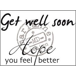 (CS0895)Clear stamp get well soon