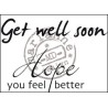 (CS0895)Clear stamp get well soon
