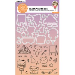 (SL-SS-SCD73)Studio Light Stamp & Cutting Die Fall fun Sweet Stories nr.73