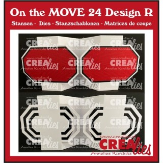 (CLMOVE24)Crealies On the MOVE Design R octagons 10x13,5cm