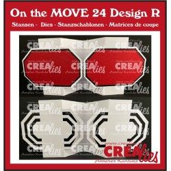 (CLMOVE24)Crealies On the MOVE Design R octagons 10x13,5cm
