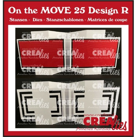 (CLMOVE25)Crealies On the MOVE Design R squares 10x13,5cm