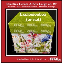 (CCABL27)Crealies Create A Box Explosion large finished: 9,5 x 9,5 x 9,5 cm