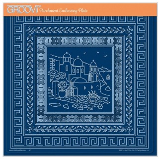 (GRO-LA-42224-15)Groovi Plate A4 LINDA'S SANTORINI LAYERING FRAME
