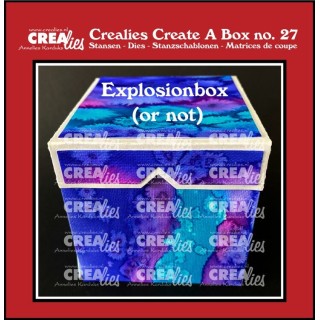 (CCAB27)Crealies Create A Box Explosion finished: 8 x 8 x 8 cm