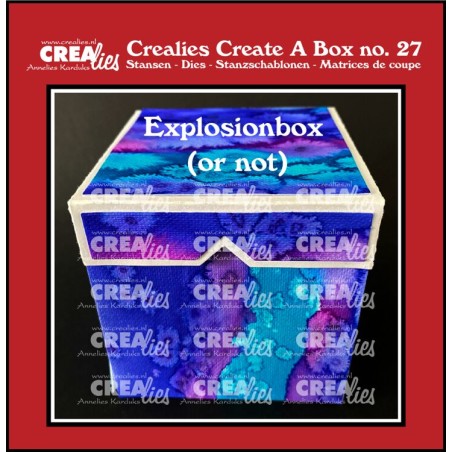 (CCAB27)Crealies Create A Box Explosion finished: 8 x 8 x 8 cm