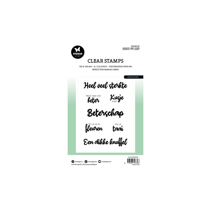 (BL-ES-STAMP568)Studio light BL Clear stamp Dikke knuffel By Laurens nr.568