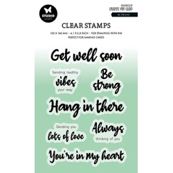 (BL-ES-STAMP569)Studio light BL Clear stamp Be strong By Laurens nr.569