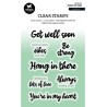 (BL-ES-STAMP569)Studio light BL Clear stamp Be strong By Laurens nr.569