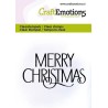 (5056)CraftEmotions clearstamps 6x7cm - Text Merry Christmas - EN