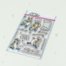(HFD0510)Heffy Doodle Ice Pups Clear Stamps