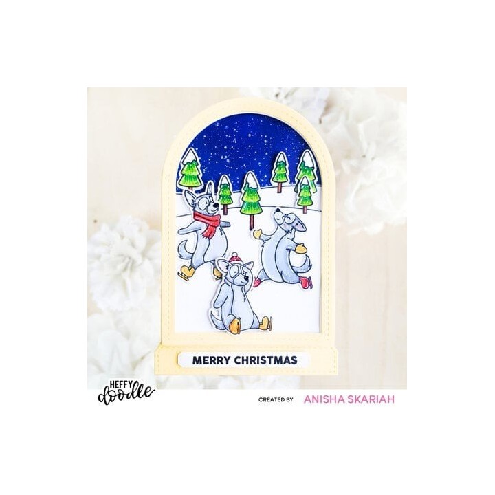 (HFD0530)Heffy Doodle Lovely Landscapes Clear Stamps