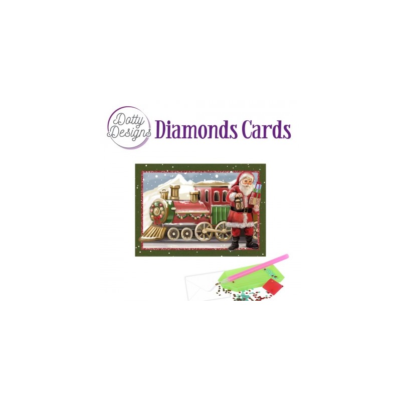 (DDDC1152)Dotty Designs Diamond Cards - Christmas Train