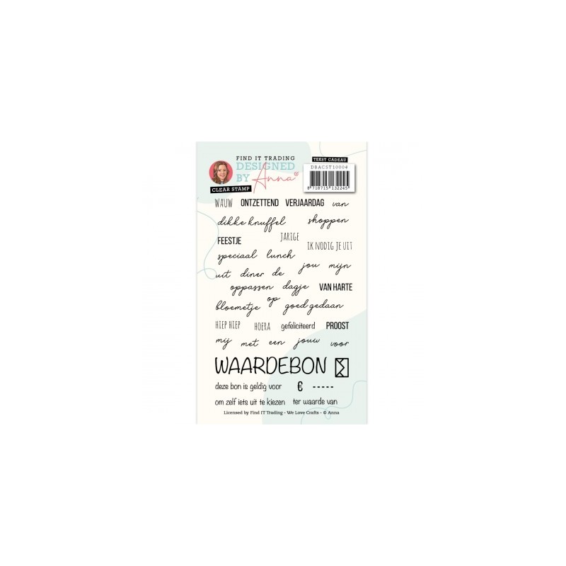 (DBACST10004)Designed By Anna - Mix And Match Text Stamps - Cadeau