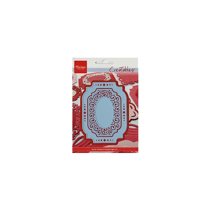 (LR0309)Creatables stencil oval label