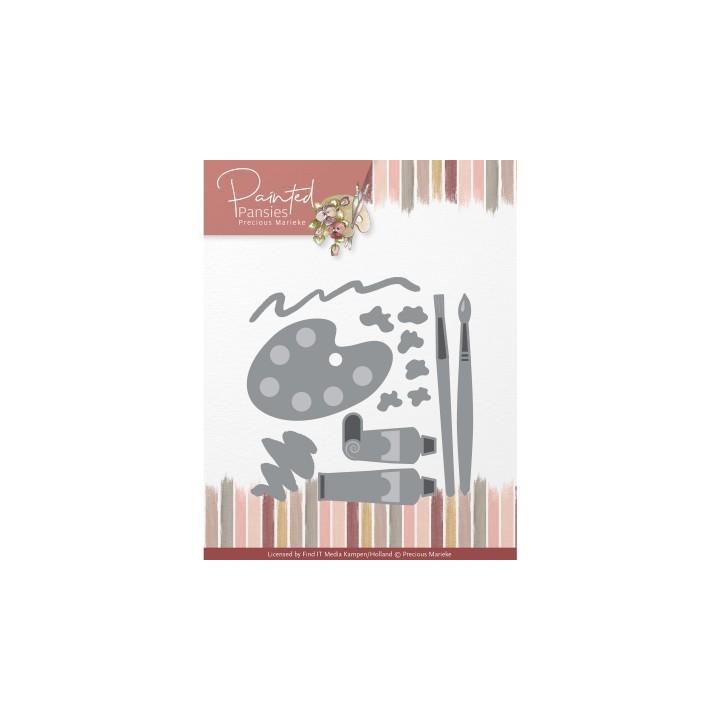 (PM10263)Dies - Precious Marieke - Painted Pansies - Painting Set