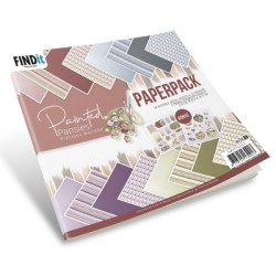 (PMPP10041)Paperpack - Precious Marieke - Painted Pansies