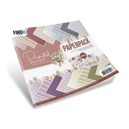 (PMPP10041)Paperpack - Precious Marieke - Painted Pansies