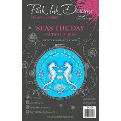 (PI238)Pink Ink Designs Seas The Day A5 Clear Stamps