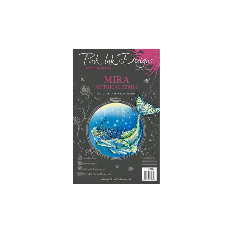 (PI246)Pink Ink Designs Mira A5 Clear Stamps