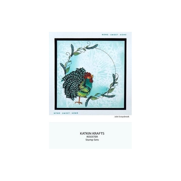 (KK0041)Katkin Krafts The Roosters A5 Clear Stamp Set
