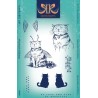 (KK0042)Katkin Krafts Bumblebee Cat A5 Clear Stamp Set