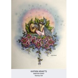 (KK0043)Katkin Krafts Winter Fairy A5 Clear Stamp Set