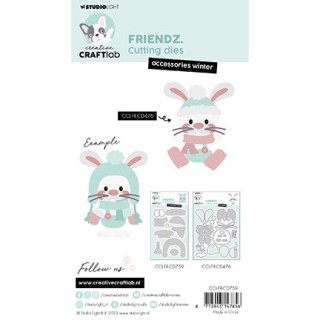 (CCL-FR-CD759)Studio Light SL Cutting Die Accessoiries winter Friendz nr.759