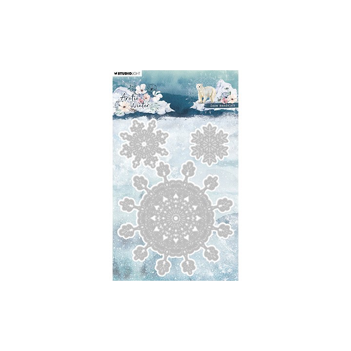 (SL-AW-CD762)Studio Light Cutting Die Snow mandalas Artic Winter nr.762
