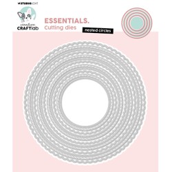 (CCL-ES-CD744)Studio Light SL Cutting Die Nested circles Essentials nr.744