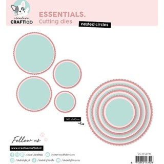 (CCL-ES-CD744)Studio Light SL Cutting Die Nested circles Essentials nr.744
