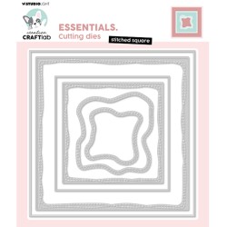 (CCL-ES-CD761)Studio Light SL Cutting Die Stitched square Essentials nr.761
