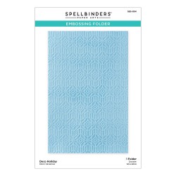 (SES-054)Spellbinders Deco Holiday Embossing Folder