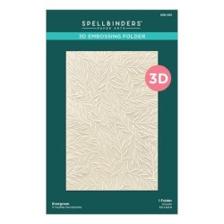 (E3D-061)Spellbinders Evergreen 3D Embossing Folder