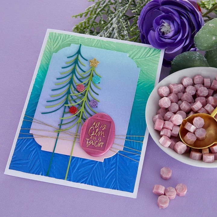 (E3D-061)Spellbinders Evergreen 3D Embossing Folder