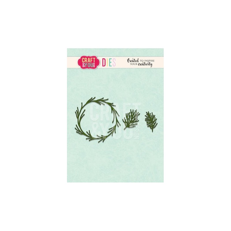 (CW252)Craft and You design Coniferous Wreath Dies