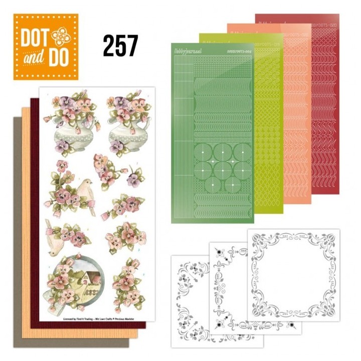 (DODO257)Dot And Do 257 - Precious Marieke - Painted Pansies