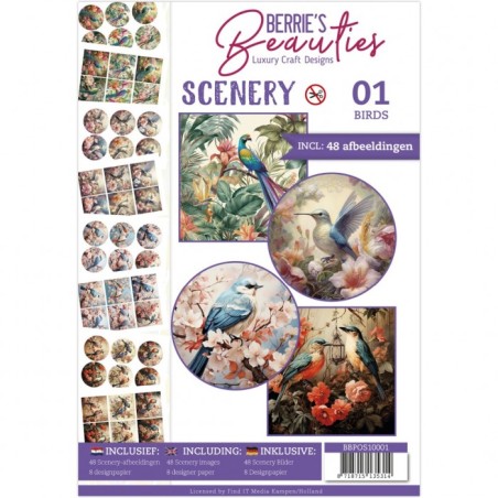 (BBPOS10001)Berries Beauties Scenery Book 1 - Birds